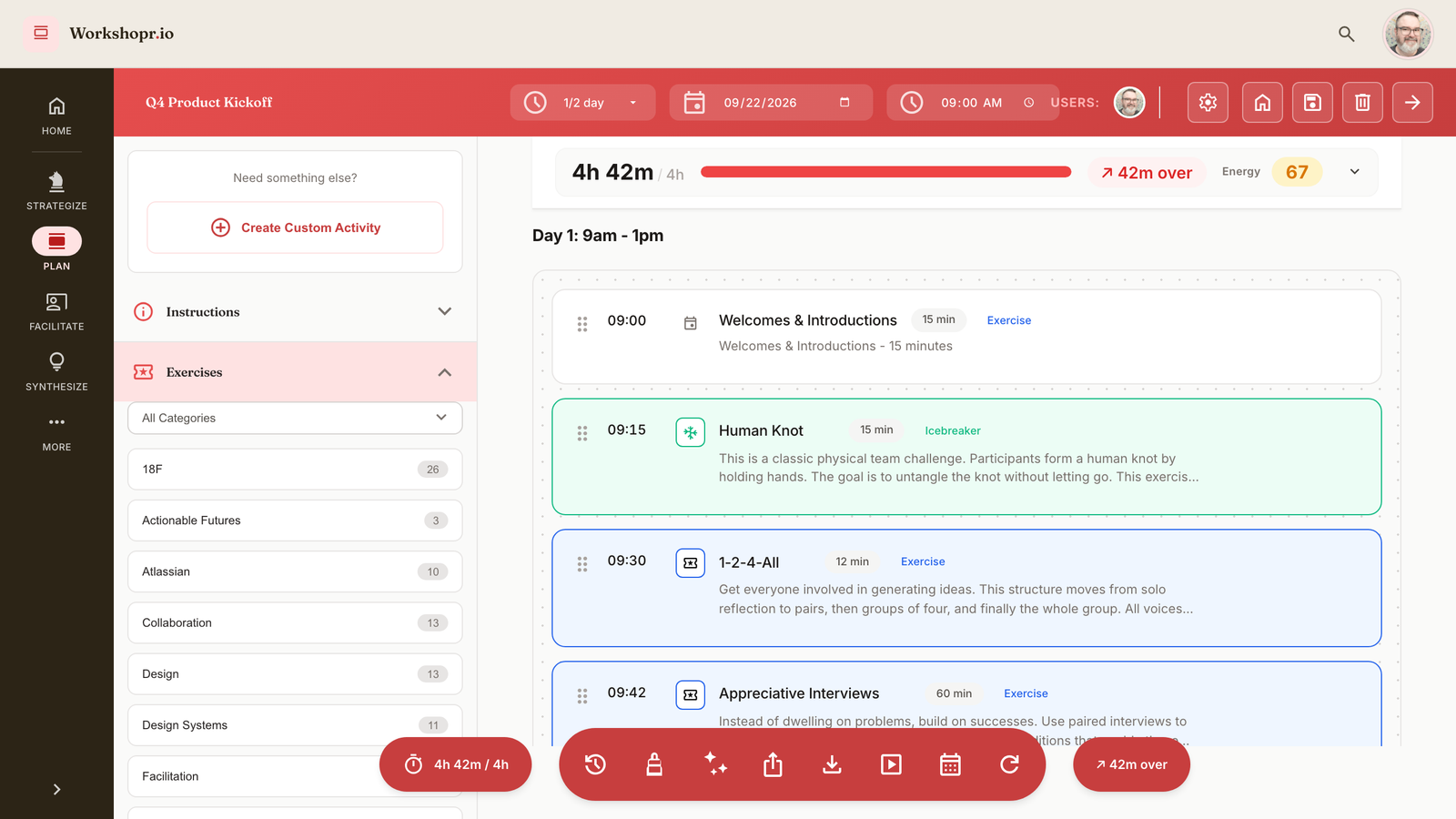 Workshopr 2.0 consolidated app